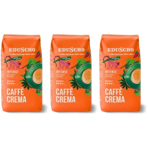 Zestaw 3x Eduscho Cafe Crema Intense 1000g kawa ziarnista