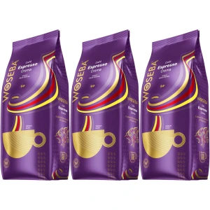 Zestaw 3x Woseba Premium Espresso Crema 1kg kawa ziarnista