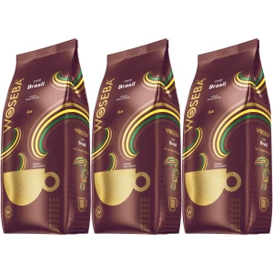 Zestaw 3x Woseba Premium Cafe Brasil 1kg kawa ziarnista