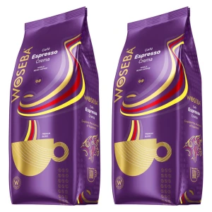 Zestaw 2x Woseba Premium Espresso Crema 1kg kawa ziarnista