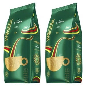 Zestaw 2x Woseba Premium Cafe Crema 1kg kawa ziarnista
